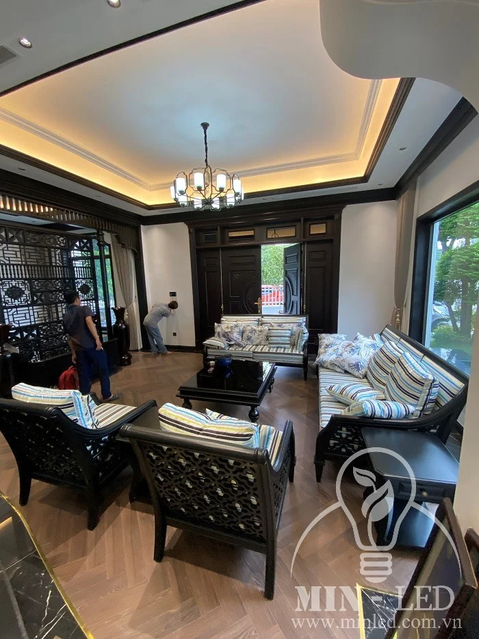 Cung cap va lap dat vat tu cong trinh biet thu xanh vilas 17