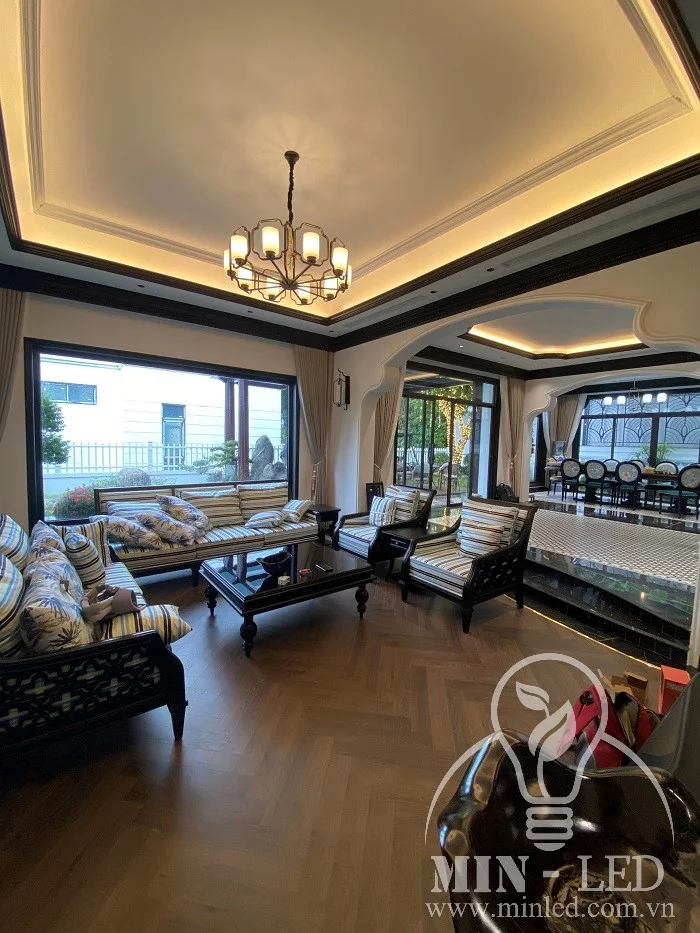 Cung cap va lap dat vat tu cong trinh biet thu xanh vilas 7