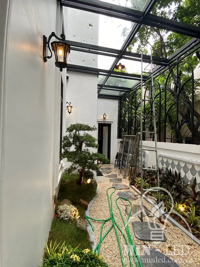 Cung cap va lap dat vat tu cong trinh biet thu xanh vilas 8