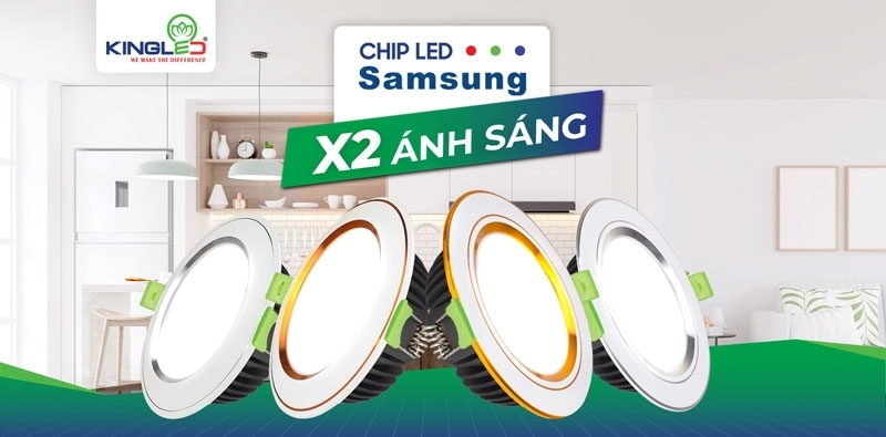 Den LED am tran KingLED Diamond don sac vien mau