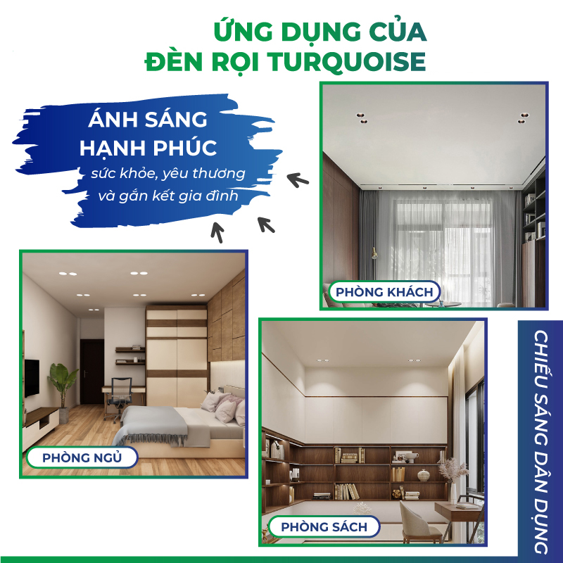 Den LED am tran roi KingLED Turquoise 1 1