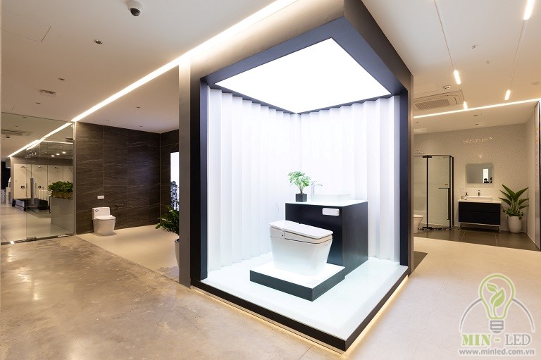Minled cung cap den led showroom thiet bi ve sinh grohe 5