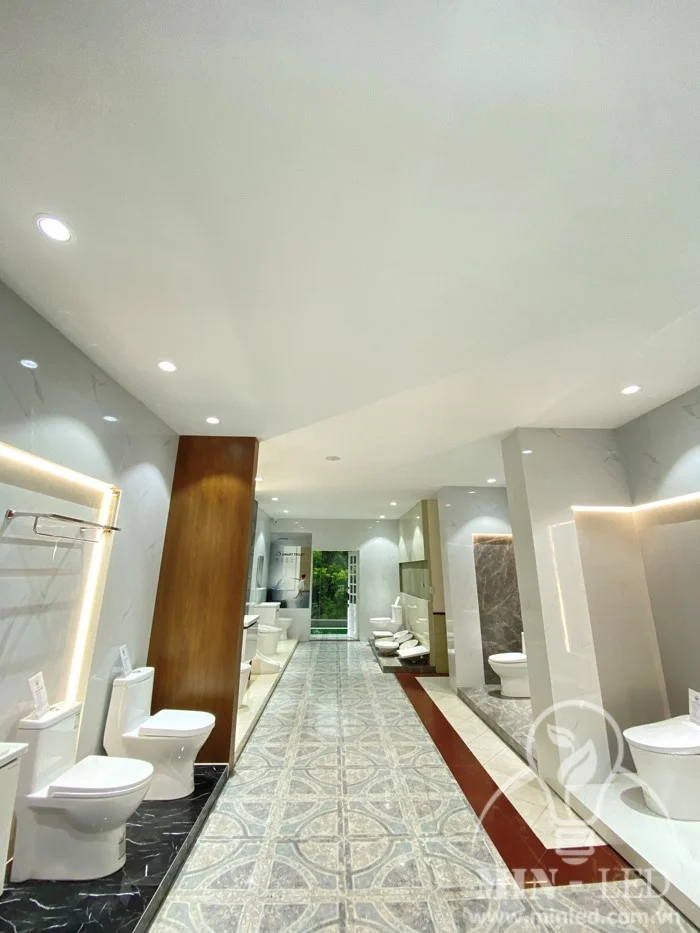 cung cap den led chieu sang cho showroom thiet bi ve sinh jomoo 2