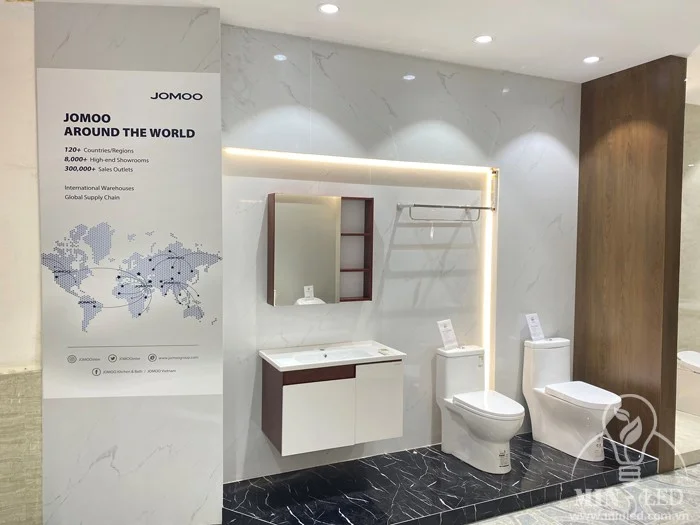 cung cap den led chieu sang cho showroom thiet bi ve sinh jomoo 3