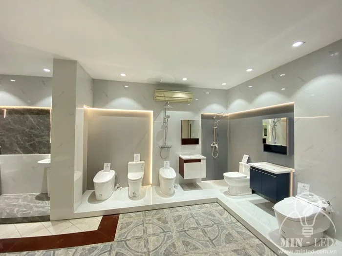 cung cap den led chieu sang cho showroom thiet bi ve sinh jomoo 4
