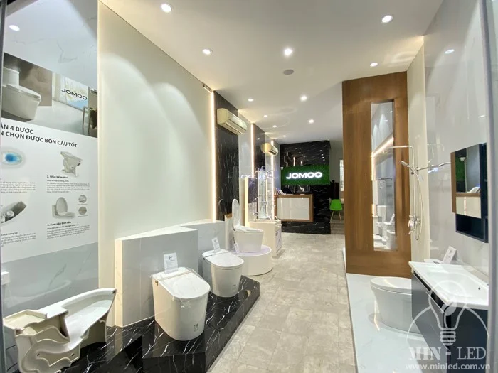 cung cap den led chieu sang cho showroom thiet bi ve sinh jomoo