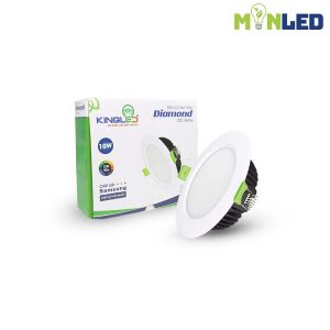 Đèn LED âm trần KingLED Diamond mặt trắng 1 màu