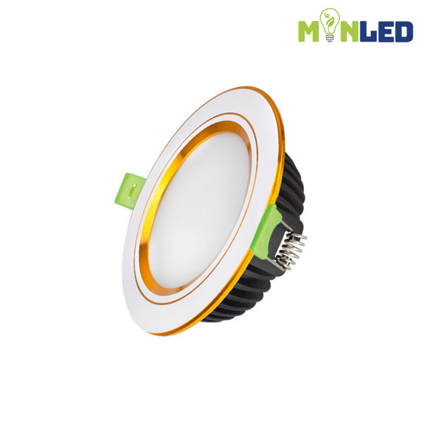 Đèn LED âm trần KingLED Diamond 10W đổi màu viền màu - Ảnh 5