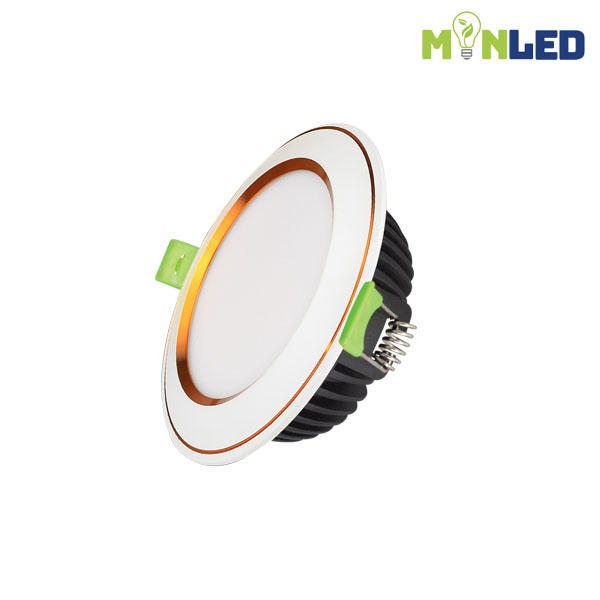 Đèn LED âm trần KingLED Diamond 10W đổi màu viền màu - Ảnh 2