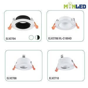Chóa đèn âm trần chiếu điểm ELV tròn