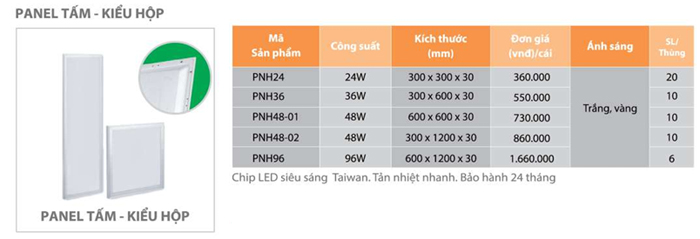 Đèn LED Panel hộp Asia PNH36 300x600 Đèn LED Panel hộp Asia PNH36 300x600
