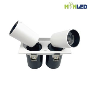 Đèn LED âm trần GS chiếu điểm kéo xoay vuông đôi GSATDR - Ảnh 2