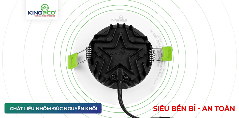 Den LED am tran KingEco EC DLSS doi mau vien mau 1