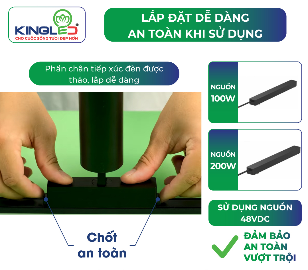 Den ray nam cham mong KingLED 3