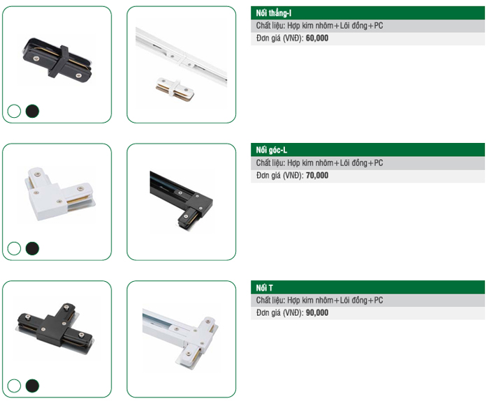 Phụ kiện khớp nối thanh ray T2 ELV Phụ kiện khớp nối thanh ray T2 ELV