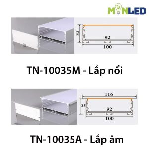 Thanh nhôm định hình TN-10035