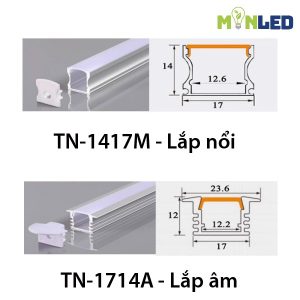 Thanh nhôm định hình TN-1714