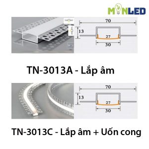 Thanh nhôm định hình TN-3013
