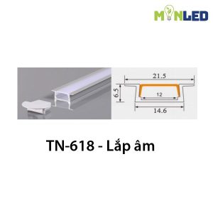Thanh nhôm định hình TN-618