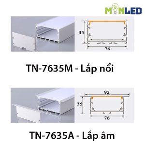 Thanh nhôm định hình TN-7635