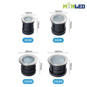Đèn LED âm đất XBLED chỉnh hướng cao cấp XB-UDCHCC