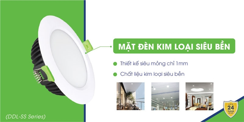 Den LED am tran KingLED Diamond mat trang 1 mau