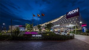 Du an AEON Mall Ha Dong su dung he thong den LED Wallwasher
