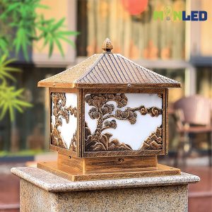 Đèn trụ cổng nhôm cổ điển TC-8530 - Ảnh 2