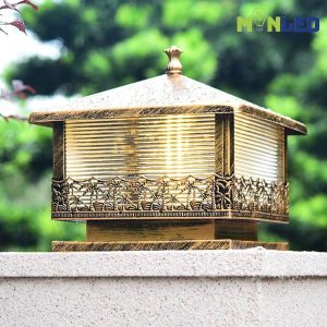 Đèn trụ cổng nhôm cổ điển TC-8615 - Ảnh 2