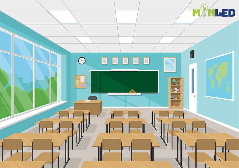 Thiết kế chiếu sáng phòng học – Giải pháp tối ưu bảo vệ thị lực và nâng cao hiệu quả học tập