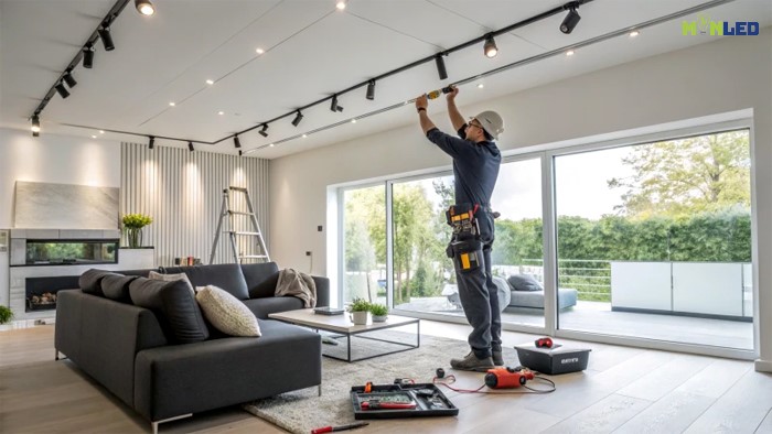 Hướng dẫn lắp đặt đèn ray nam châm phòng ngủ Hướng dẫn lắp đặt đèn ray nam châm phòng ngủ