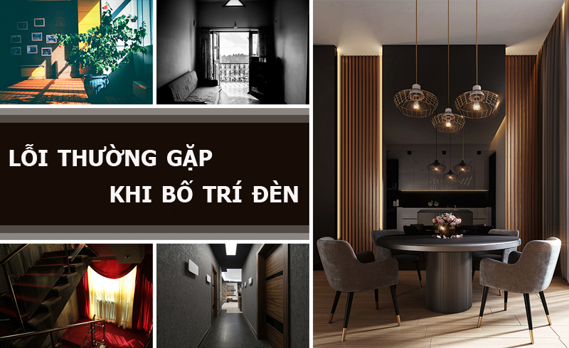 Các lỗi thường gặp khi bố trí đèn âm trần Các lỗi thường gặp khi bố trí đèn âm trần