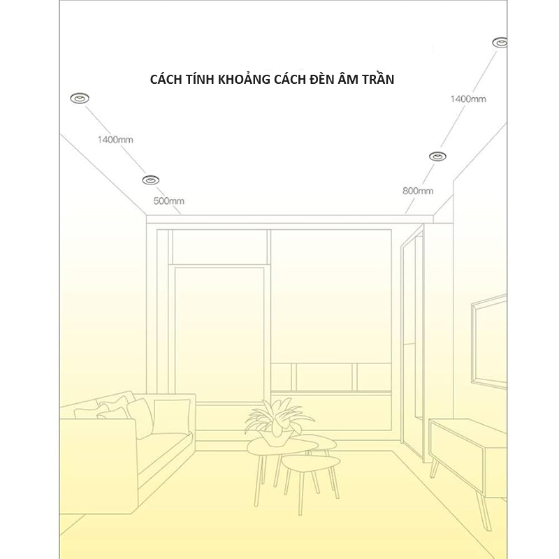 Hướng dẫn cách tính khoảng cách đèn âm trần chuẩn xác Hướng dẫn cách tính khoảng cách đèn âm trần chuẩn xác