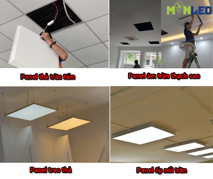 Xác định các phương án lắp đèn Panel phù hợp với không gian
