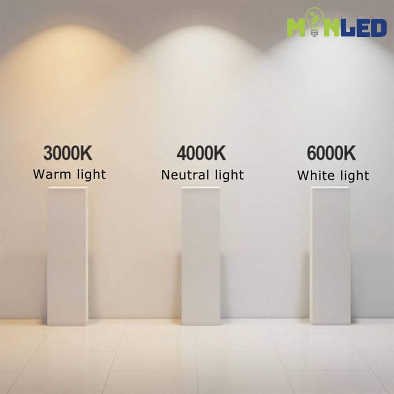 Đèn LED âm trần có nhiệt độ màu từ 3000K - 6500K cho bạn lựa chọn