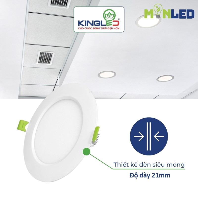 Các sản phẩm đèn LED âm trần siêu mỏng có độ dày chỉ 21mm Các sản phẩm đèn LED âm trần siêu mỏng có độ dày chỉ 21mm