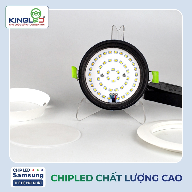 Đèn LED KingLED sử dụng ChipLED Samsung thế hệ thứ 3 mang lại chỉ số hoàn màu CRI>90
