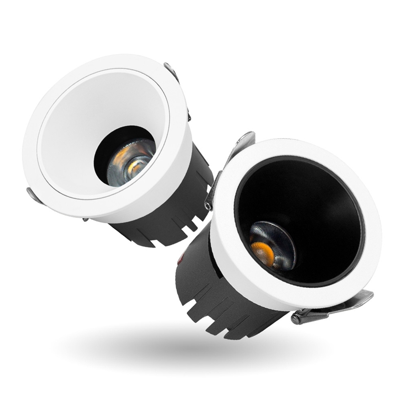 Mẫu đèn Spotlight chiếu điểm 12W Zircon thương hiệu KingLED có chóa đen và trắng