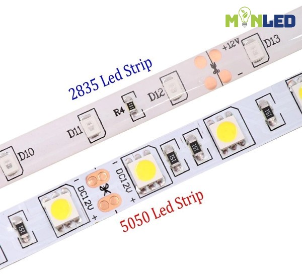 ChipLED 2835 và chipled 5050 sử dụng cho led dây