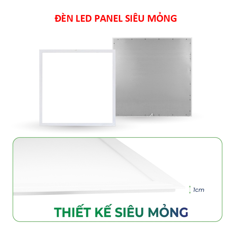 Mẫu đèn LED Panel siêu mỏng với độ dày 1cm phù hợp lắp trần thạch cao