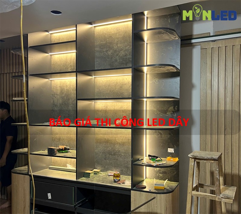Báo giá thi công đèn LED dây mới nhất năm 2025