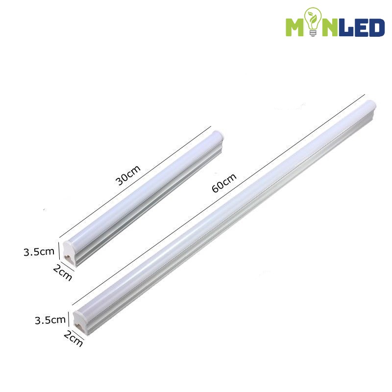 Đèn tuýp LED T5 liền máng đầy đủ kích thước từ 30cm - 1.2m