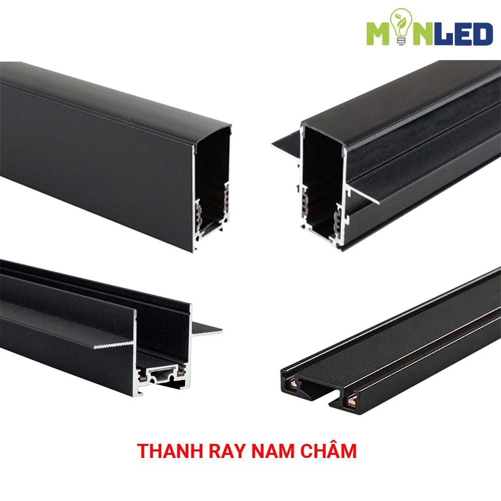 Thanh ray nam châm lắp âm, lắp nổi