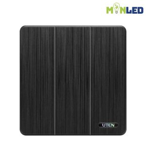 Bộ công tắc ba 2 chiều UTEN S300-Màu đen