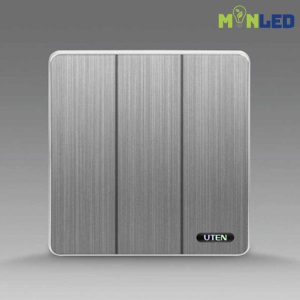 Bộ công tắc ba 2 chiều UTEN S300-Màu xám