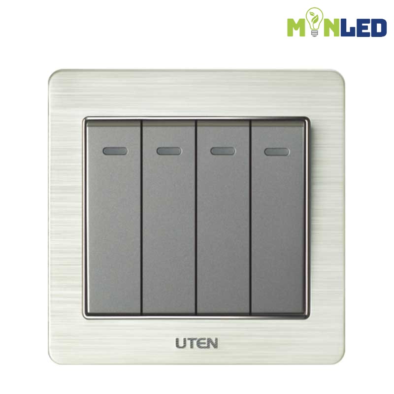 Bộ công tắc bốn 1 chiều UTEN V6.0