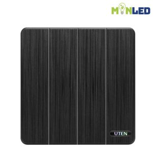 Bộ công tắc bốn 2 chiều UTEN S300-Màu đen