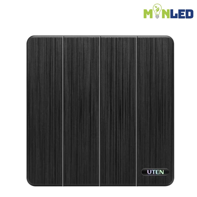 Bộ công tắc bốn 2 chiều UTEN S300-Màu đen