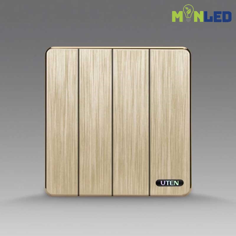 Bộ công tắc bốn 2 chiều UTEN S300-Màu vàng