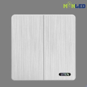 Bộ công tắc đôi 2 chiều UTEN S300-Màu trắng